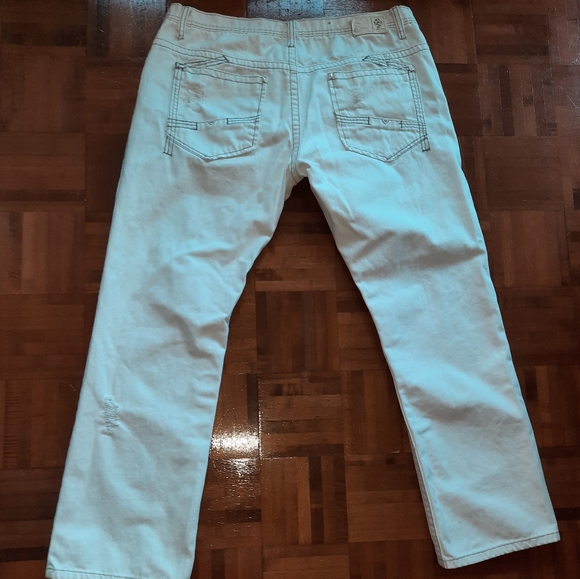 Men White Jeans Pant - Picture 3 of 4